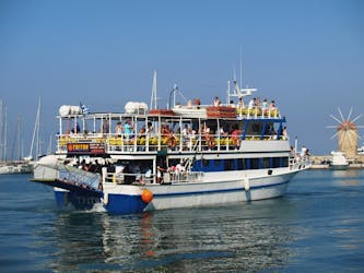 Lindos-cruise met zwemstops vanaf Rhodos